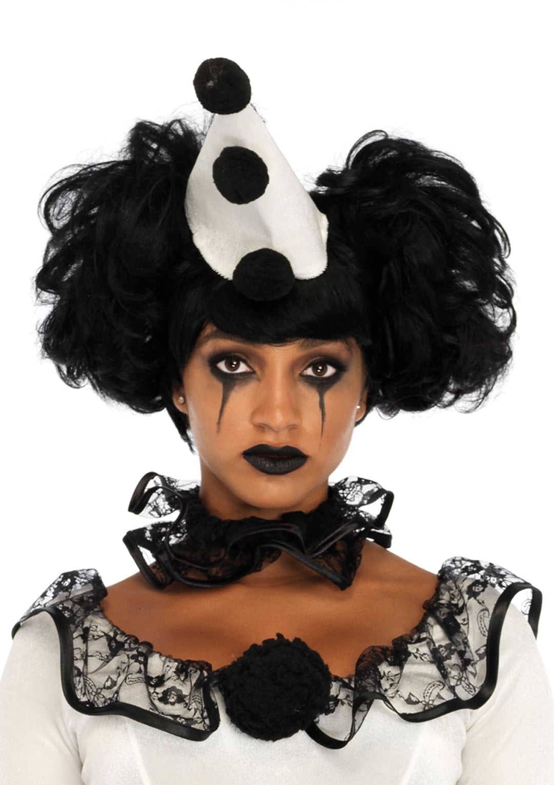 Leg Avenue Womens 3 PC Pierrot Clown Halloween Costume - Walmart.com